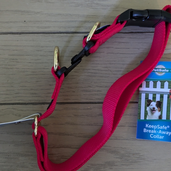 PetSafe Keepsafe Dog Breakaway Collar Red Size L NWT - Picture 3 of 7